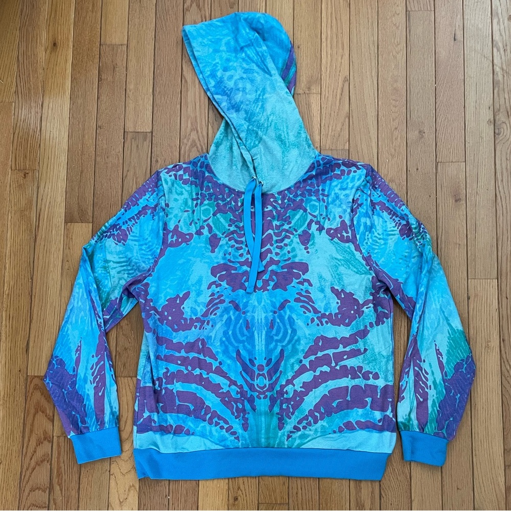 DISNEY Pandora Vibrant Blue and Purple women’s Hoodie - Sz L